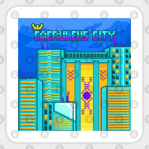 Caeruleus City Pixel Art Sticker by BLUESIDE